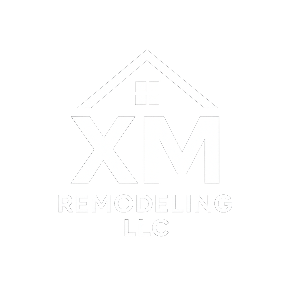 XM Remodeling - All White Logo